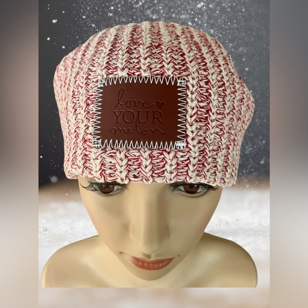 Love Your Melon Pink Speckled Slouch Beanie - Picture 4 of 11